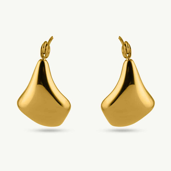 Sun Drape Circle Hoops