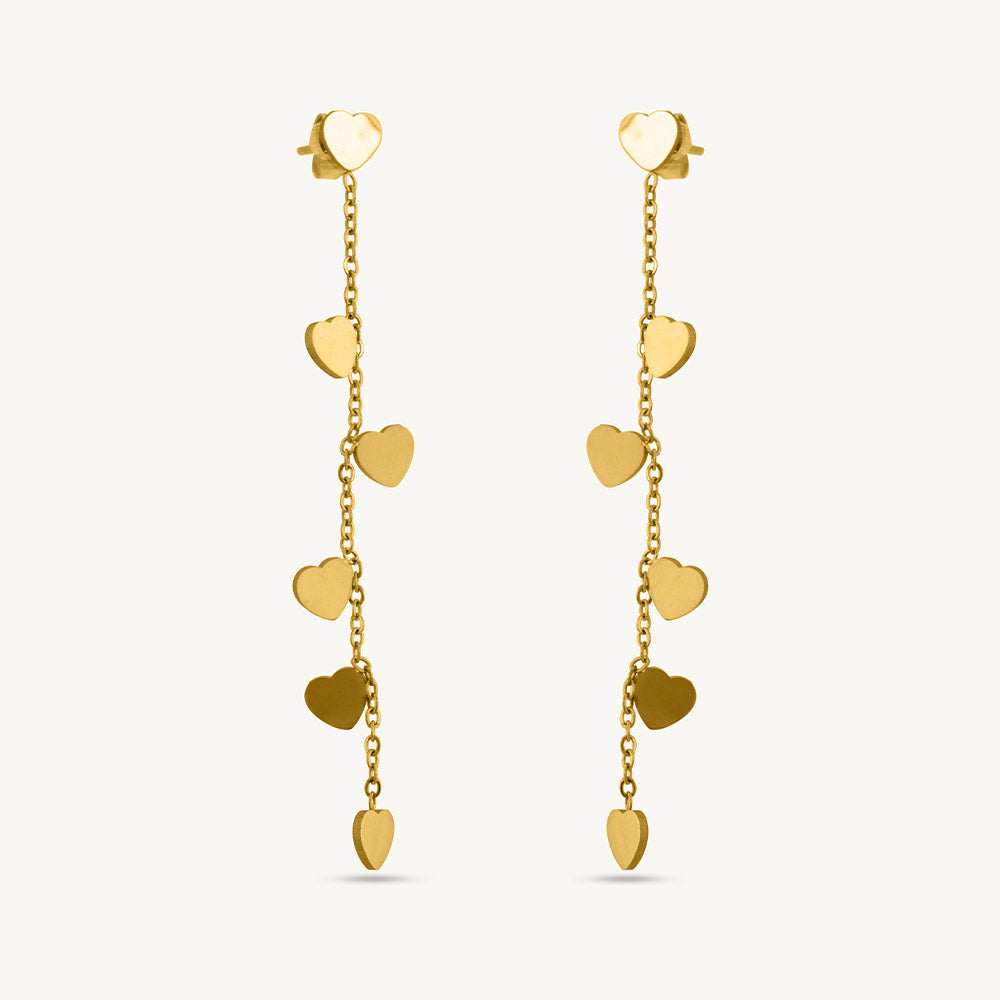 Heartful Chain Danglers