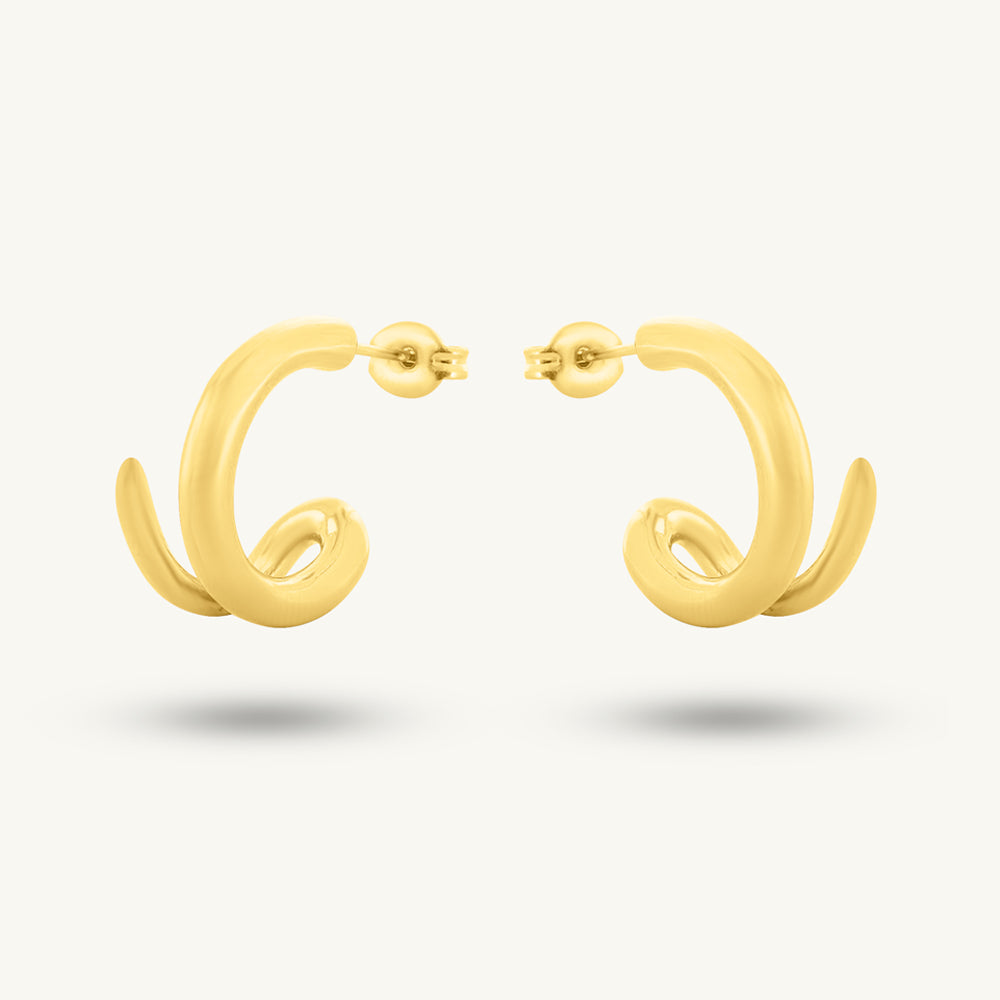 Echo Twist Luxe Studs - view 2