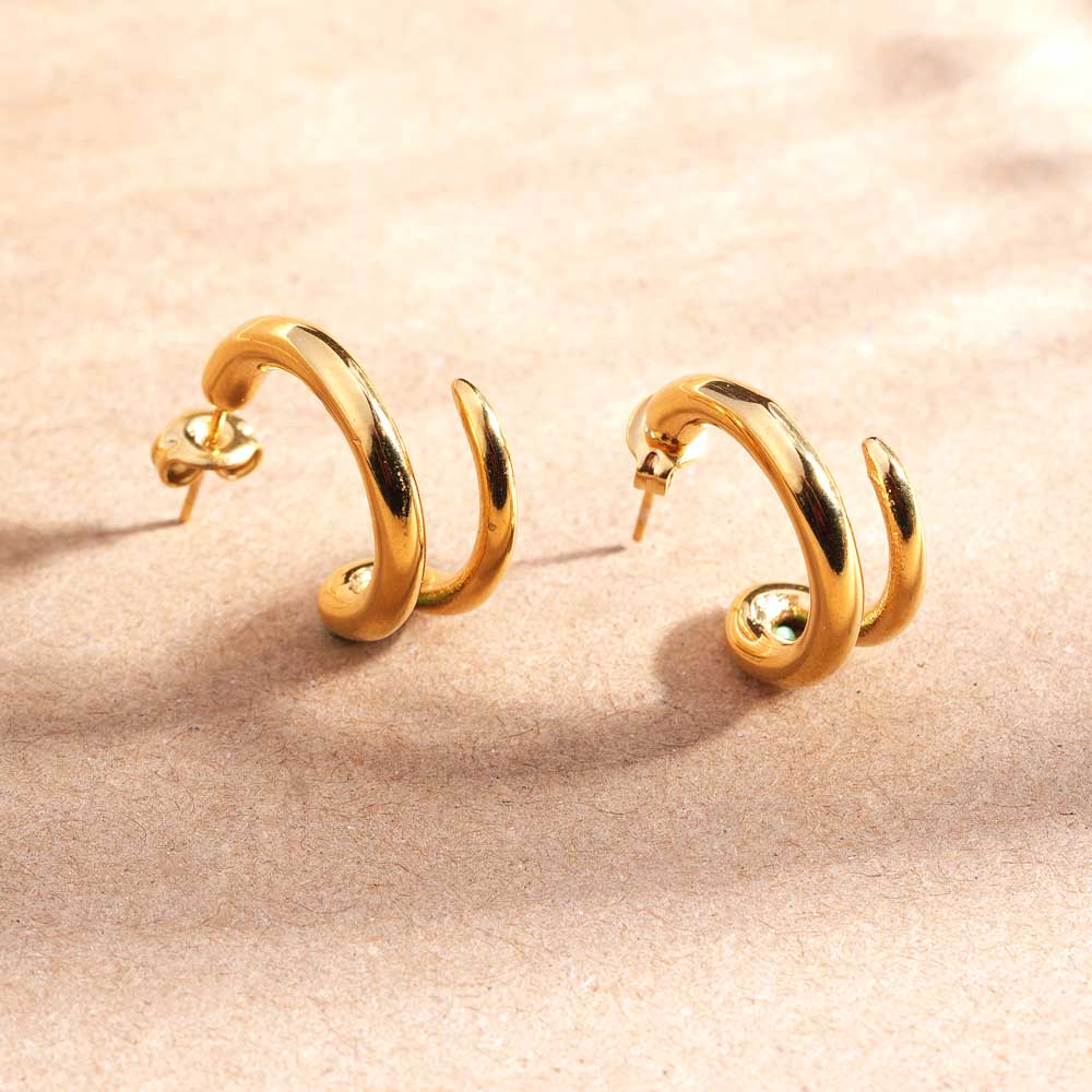 Echo Twist Luxe Studs - view 5