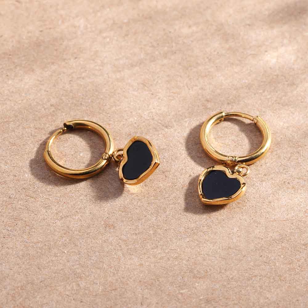 Noir Heart Hoops - view 6