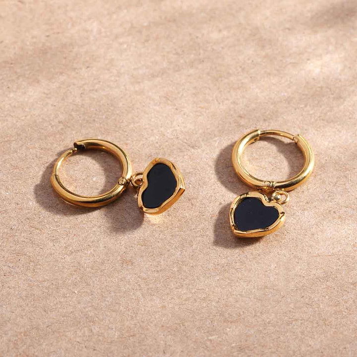 Noir Heart Hoops - 1