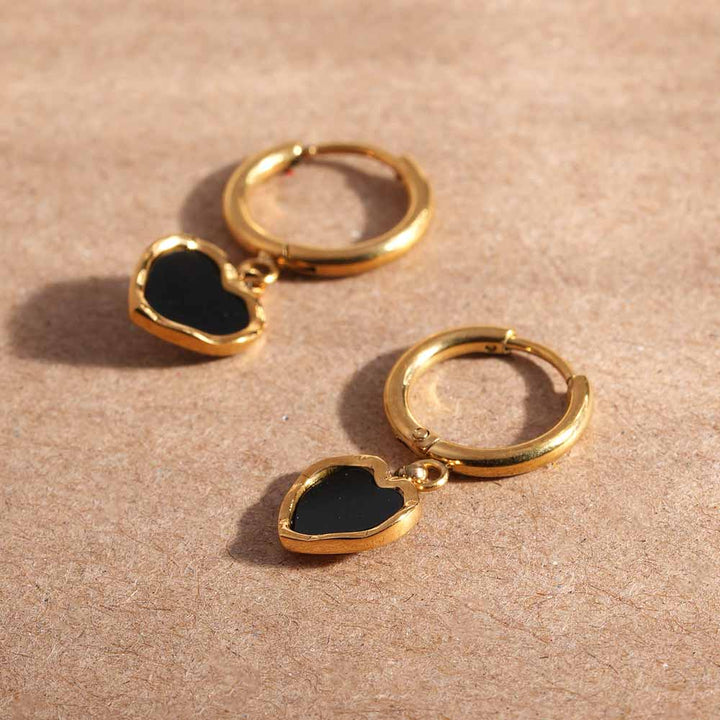 Noir Heart Hoops - 3