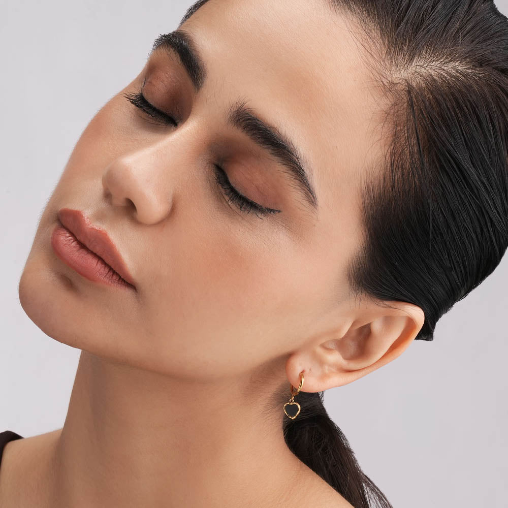 Noir Heart Hoops - view 3