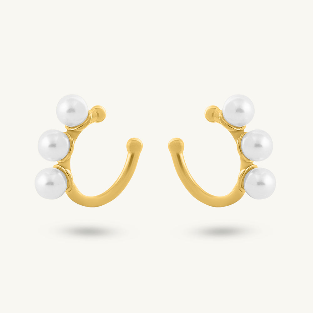 Trio Pearl Cuff - view 2