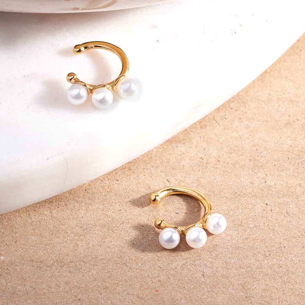 Trio Pearl Cuff - view 6