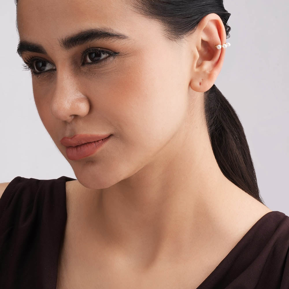 Trio Pearl Cuff - view 3