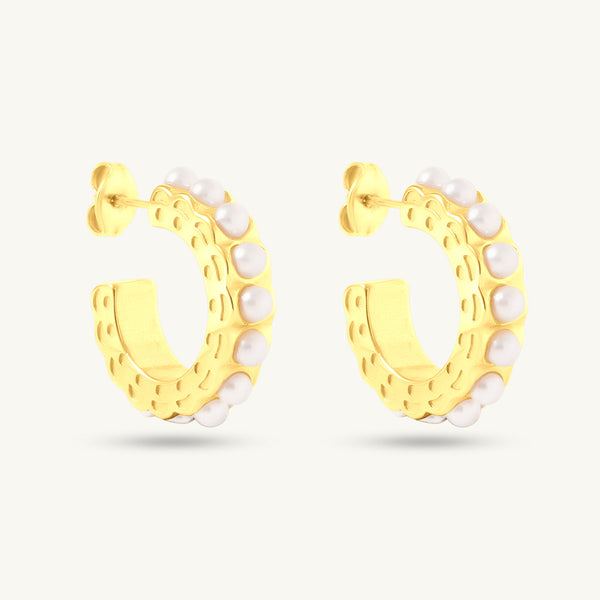 Opal Throne Hoops