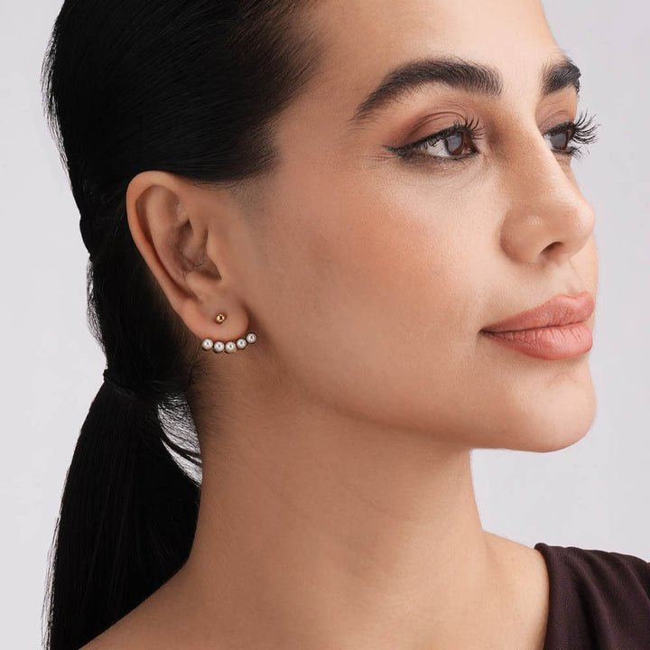 Pearl Fan Radiance Studs