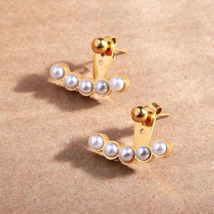 Pearl Fan Radiance Studs - 1