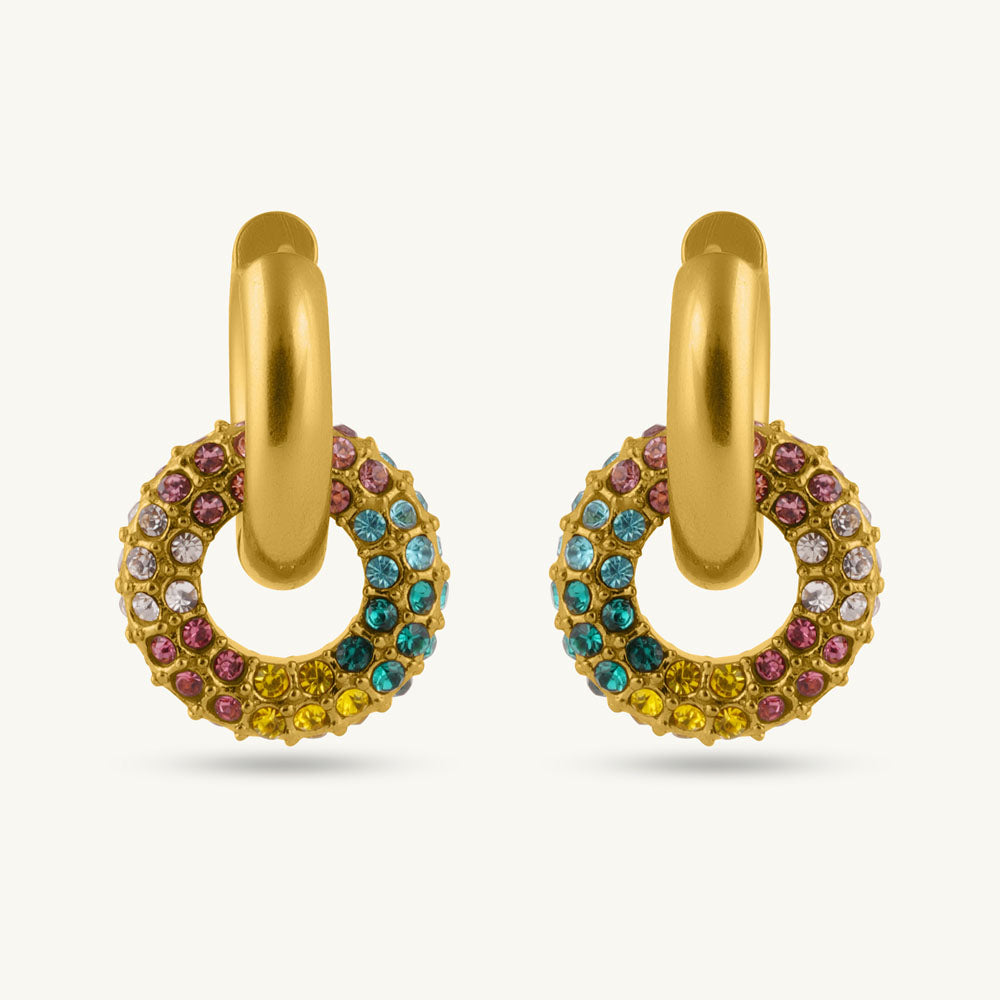 Crystal Crest Petite Hoops