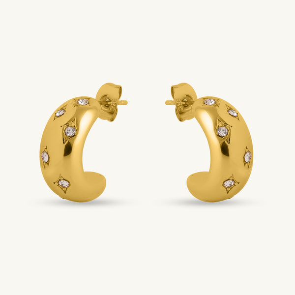 Molten Bold Drape Hoops