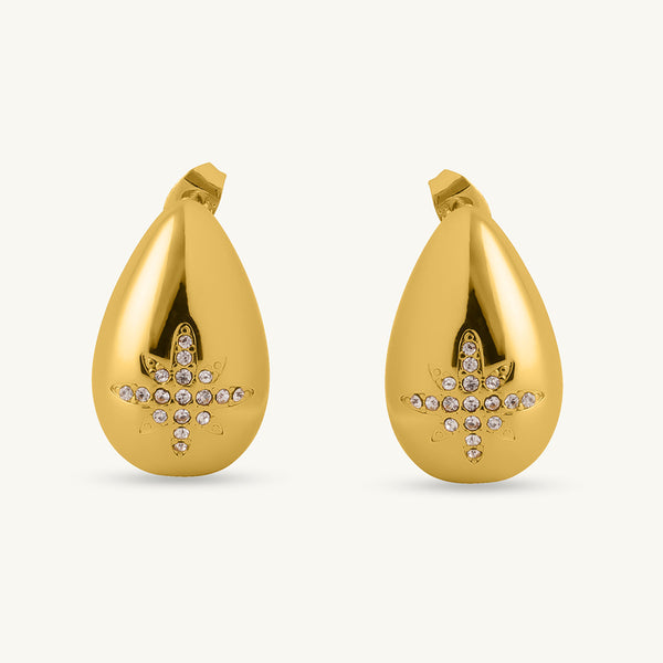 Tear Gleam Textured Spark Studs