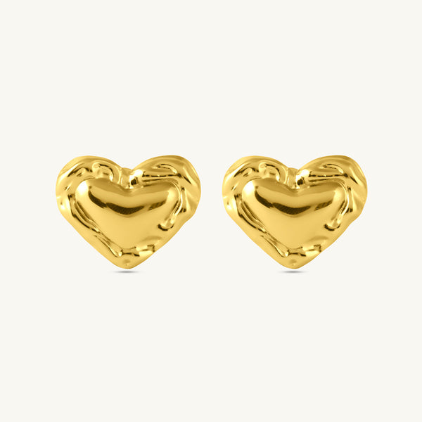 Luxe Heart Stud Earrings-1