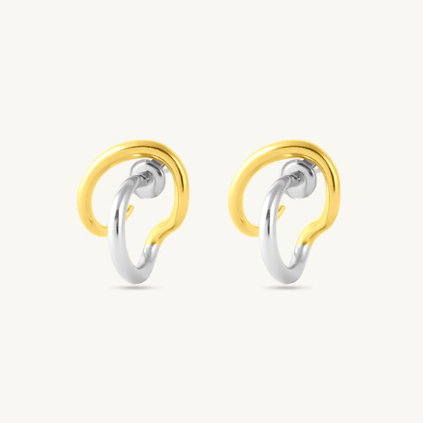 Abstract Curve Stud Earrings