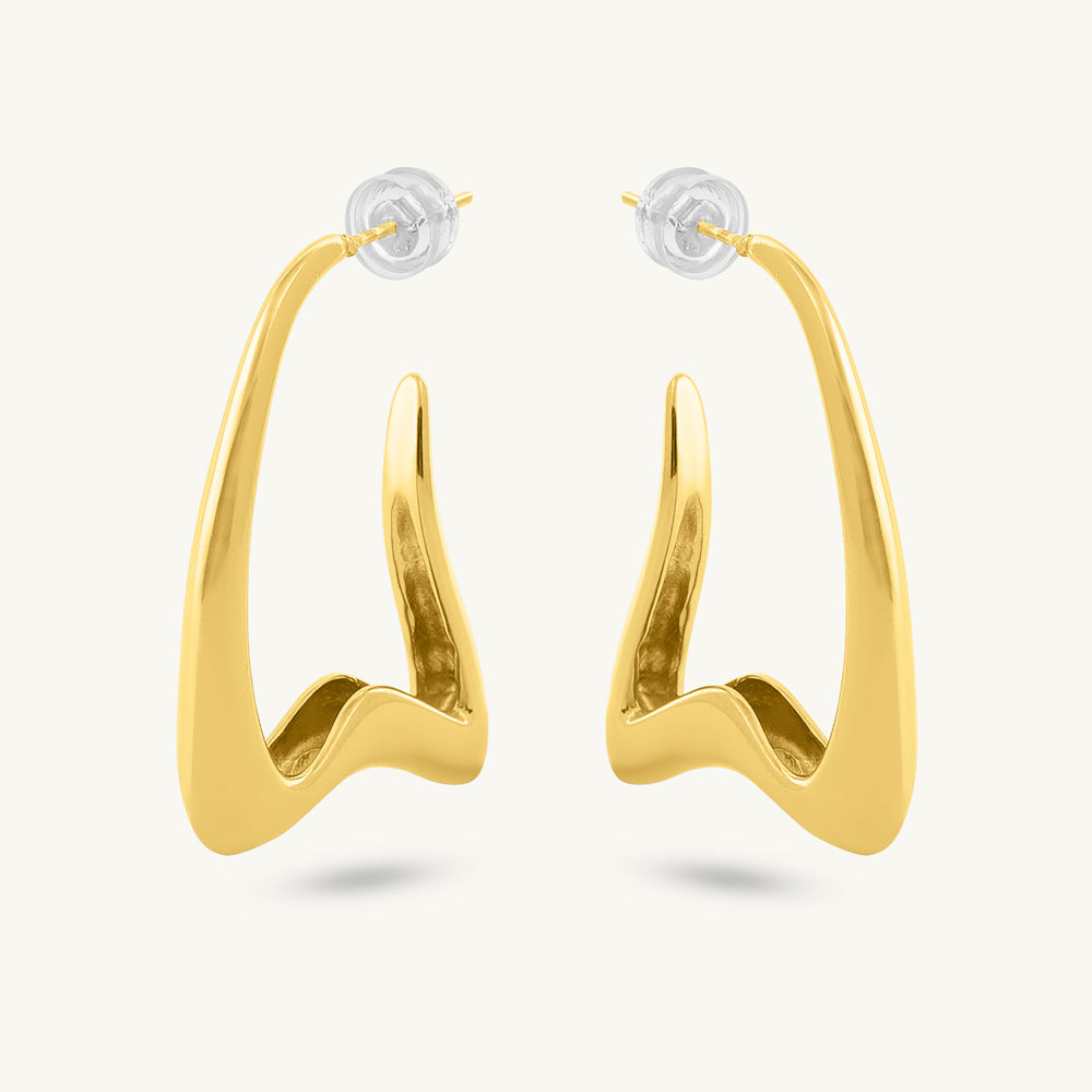 Stylish W Hoop Earring
