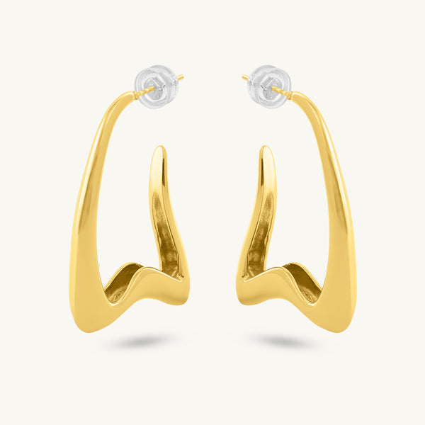 Stylish W Hoop Earring