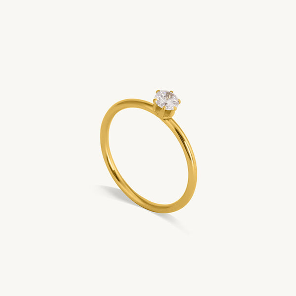 Solitaire Whisper Ring