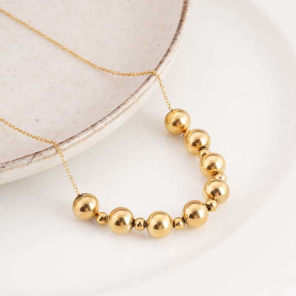 Gold Ball Chain Necklace