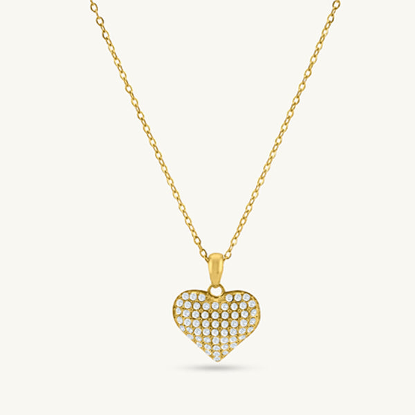 Starlit Heart Crystal Pendant
