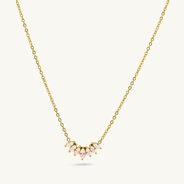 Flare Wing Diamond Necklace