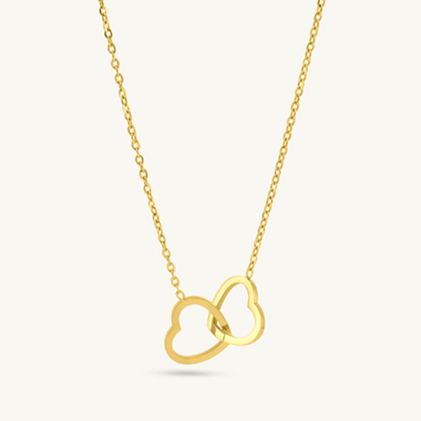 Twin Hearts Harmony Necklace