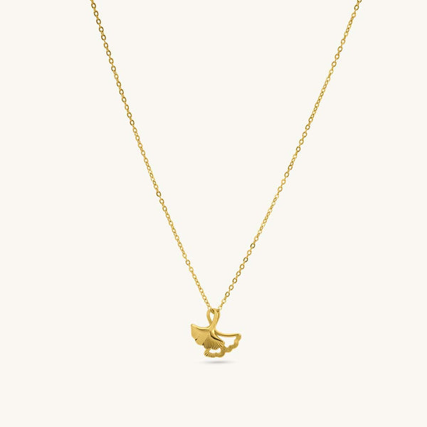 Golden Bloom Petal Pendant