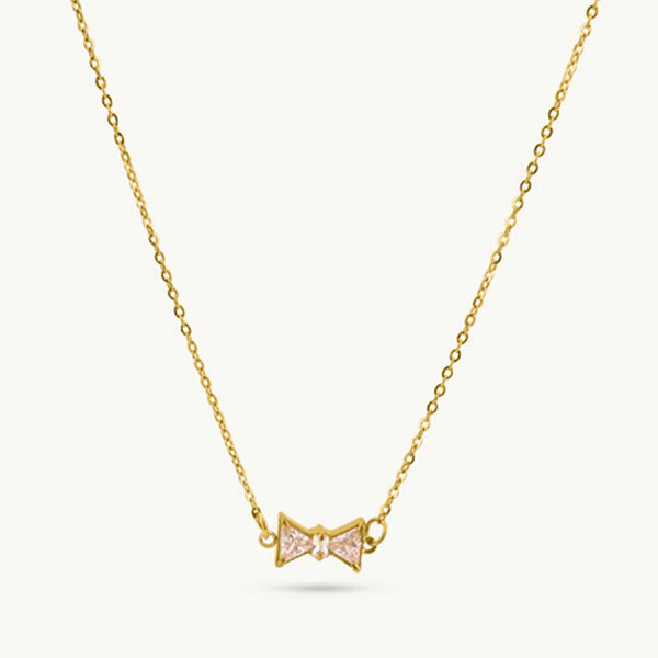 Sparkling Butterfly Charm Necklace