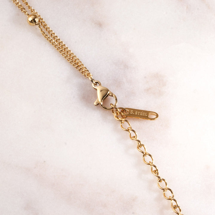 Minimal Hoop Charm Necklace - 3