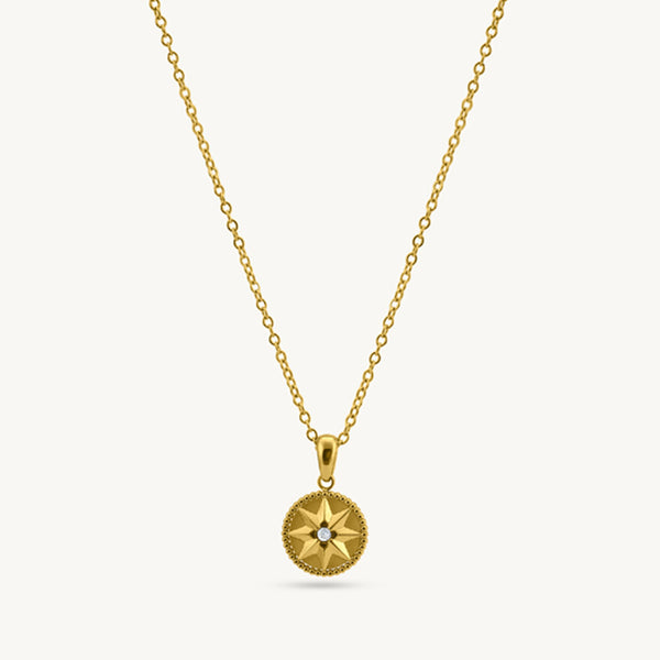 Star Crown Solitaire Pendant