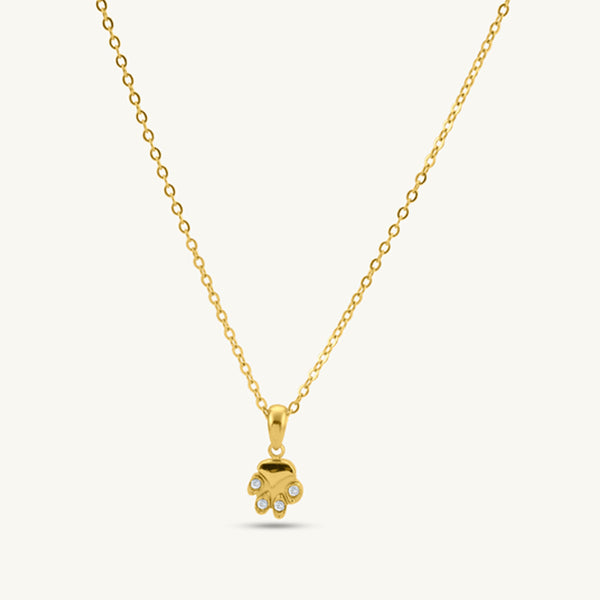 Petite Floral Crown Pendant Necklace