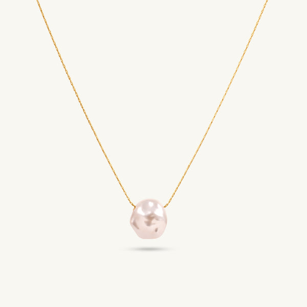 Pearl Sphere Drop Pendant Necklace