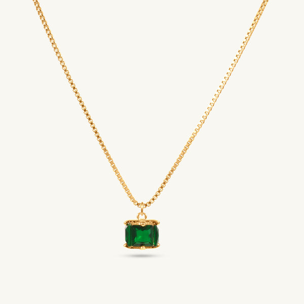 Emerald Ice Pendant Necklace