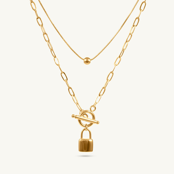 Golden Hug Pendant Necklace
