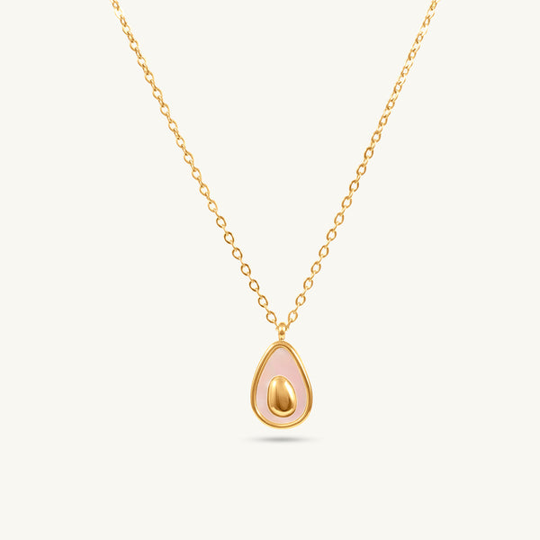 Gilded Teardrop Lock Necklace