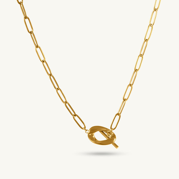 Lock & Bar Charm Necklace