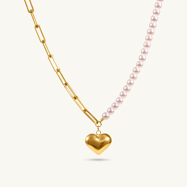 Eternal Love Pearl Pendant Necklace