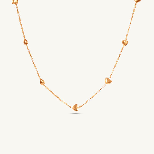 Golden Loop Charm Necklace