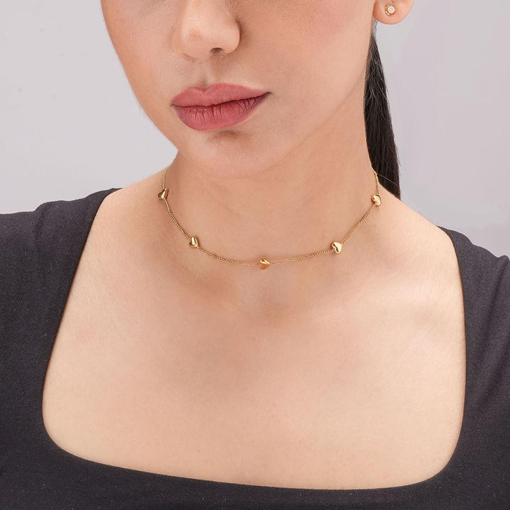 Golden Loop Charm Necklace