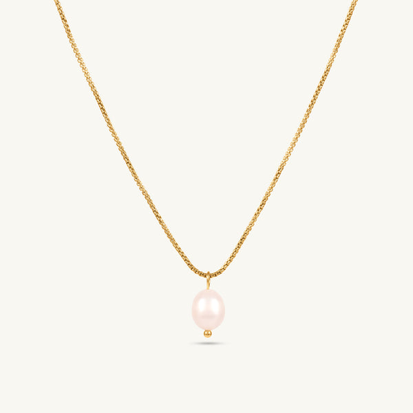 Teardrop Pearl Pendant Necklace