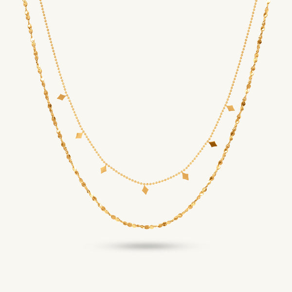 Star Charm Double Layered Necklace