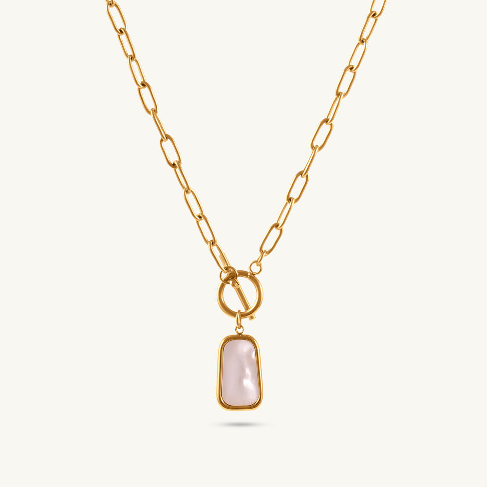 Layered Abstract Pendant Necklace