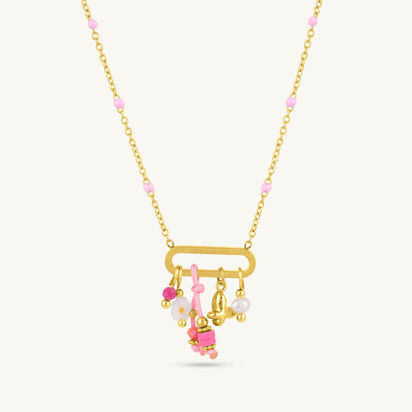 Dangle Charm Link Necklace