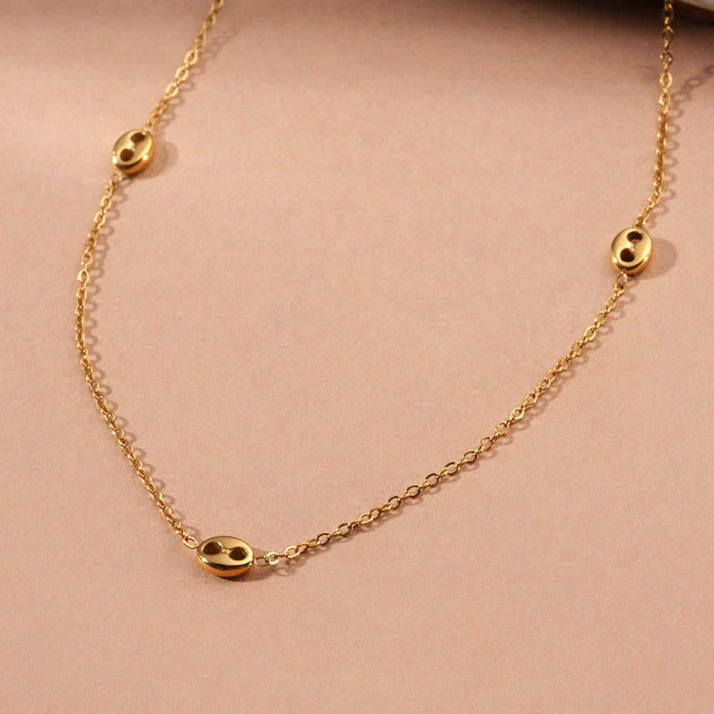 Tiny Orb Station Chain Necklace - view 3