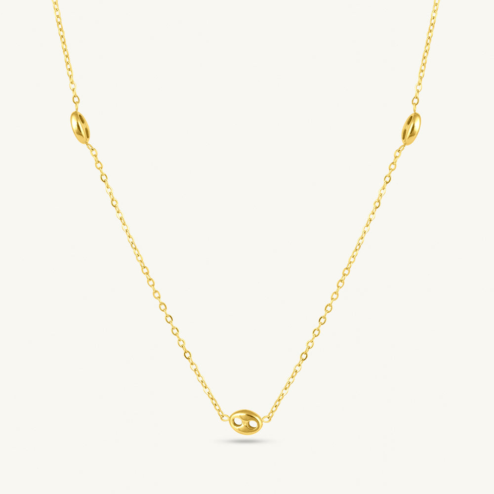 Tiny Orb Station Chain Necklace - view 2