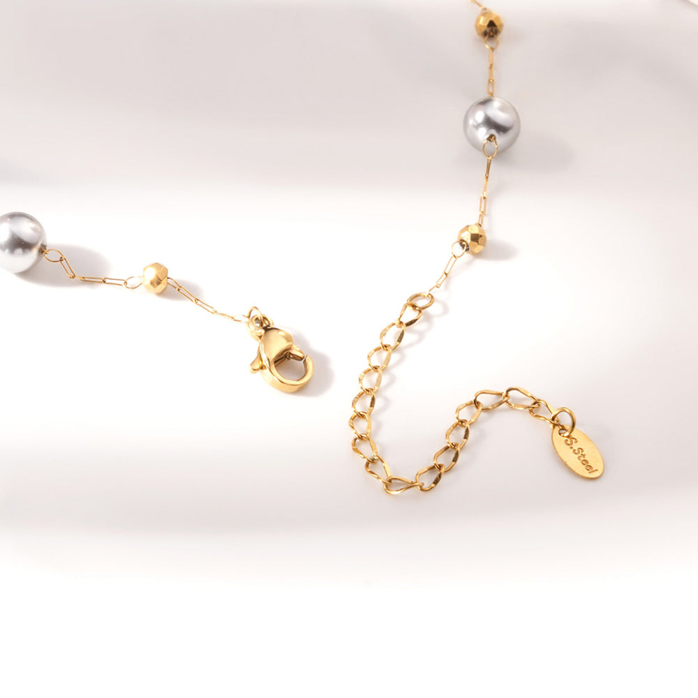 Beaded Dot Station Necklace - view 5