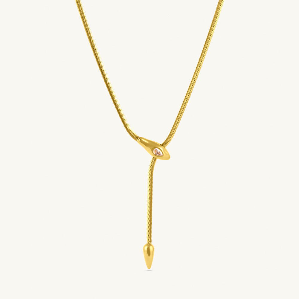 Dangle Snake Chain Necklace - view 2