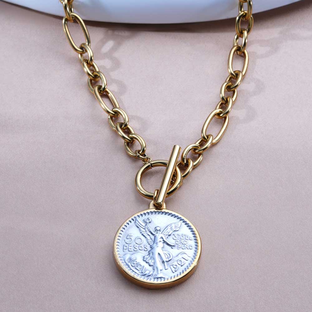 Vintage Angel Emblem Necklace - view 3