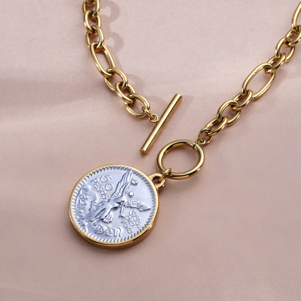 Vintage Angel Emblem Necklace - view 5