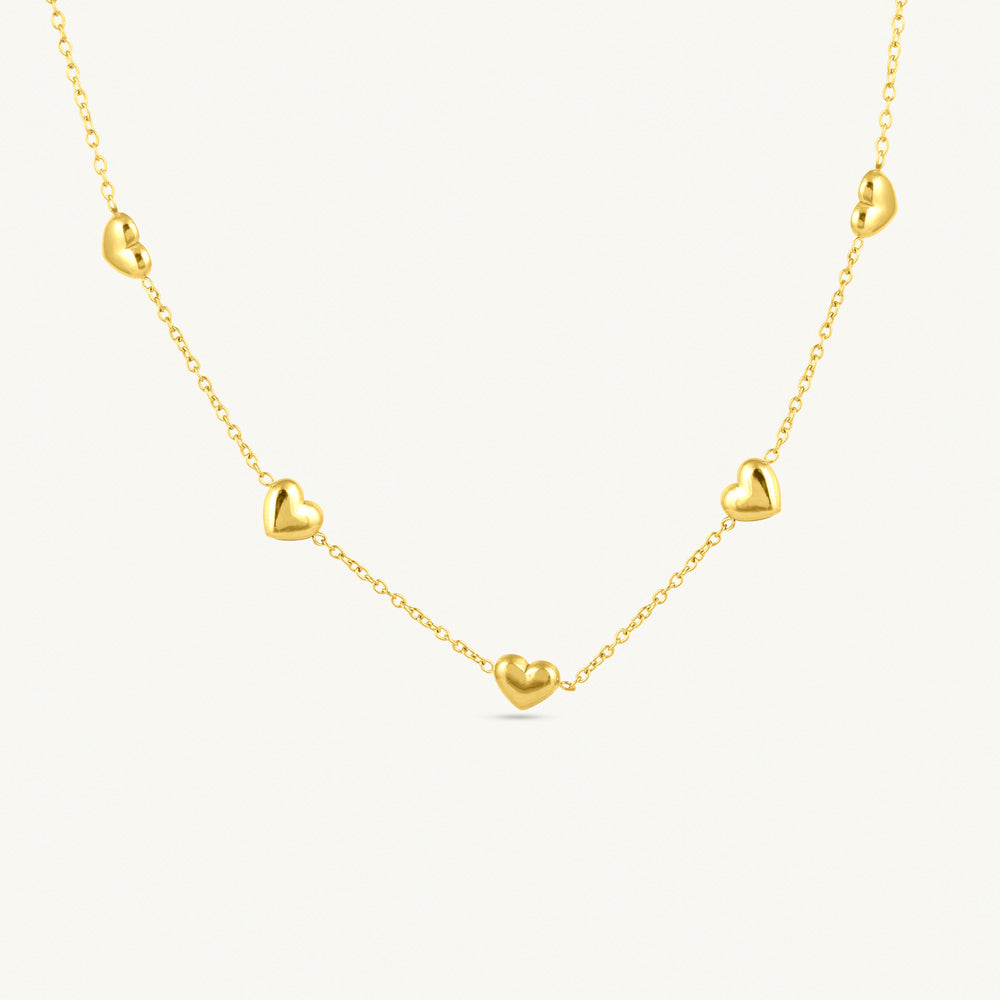 Love Trail Heart Link Necklace